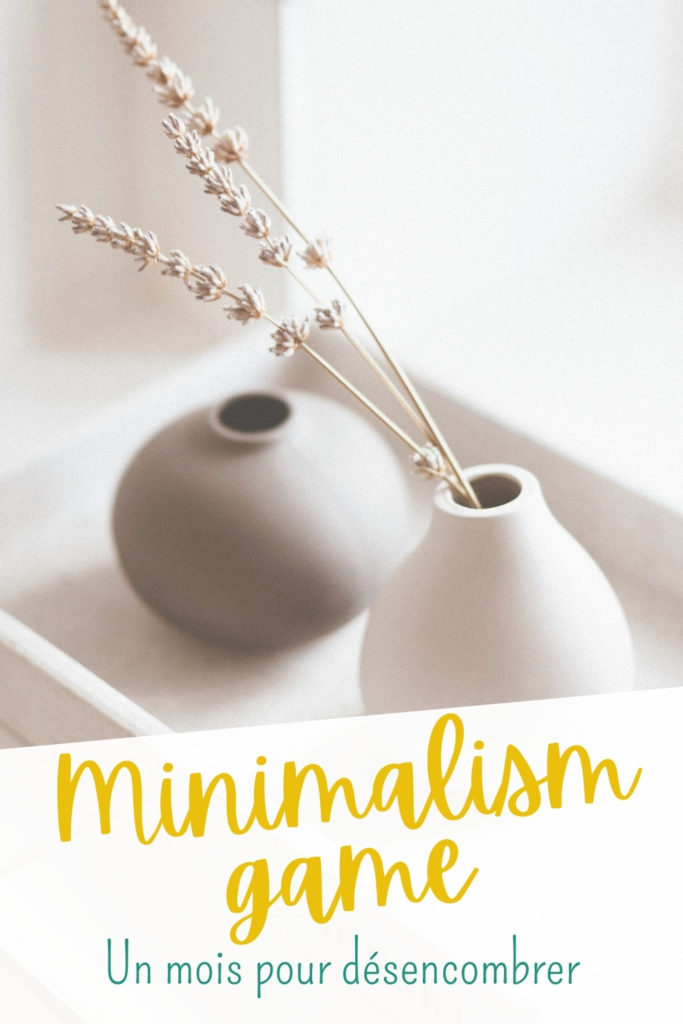 minsgame defi désencombrement minimalisme