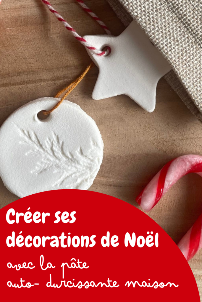 Décorations de noël avec pâte autodurcissante